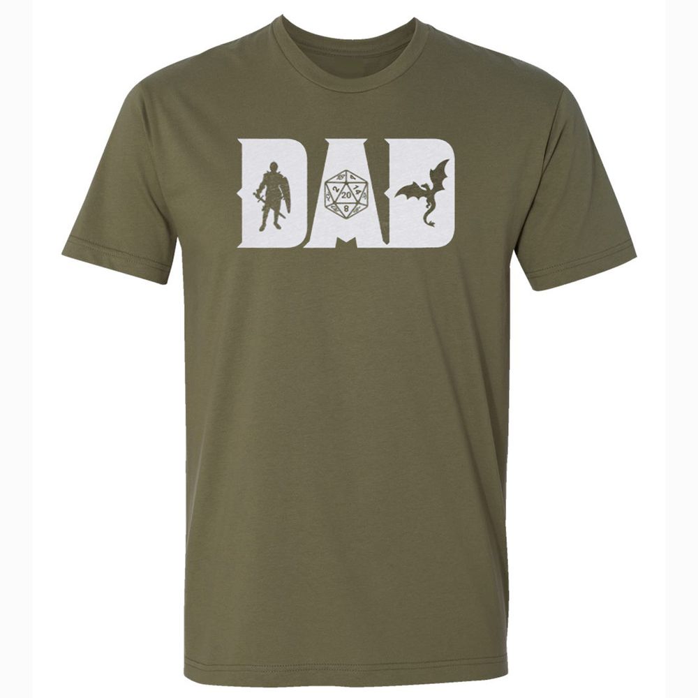 Dad Fathers Day Premium Unisex T-Shirt - Military Green - 5