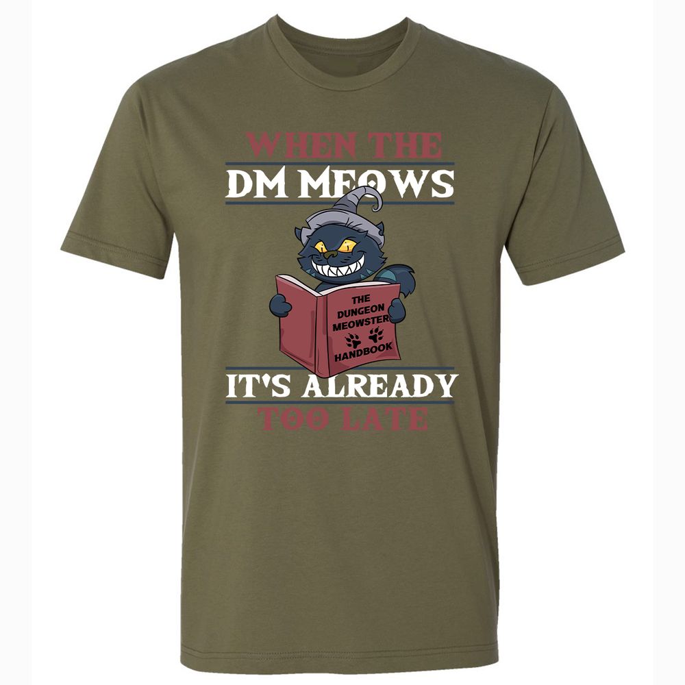 When The DM Meow Premium Unisex T-Shirt - Military Green - 5