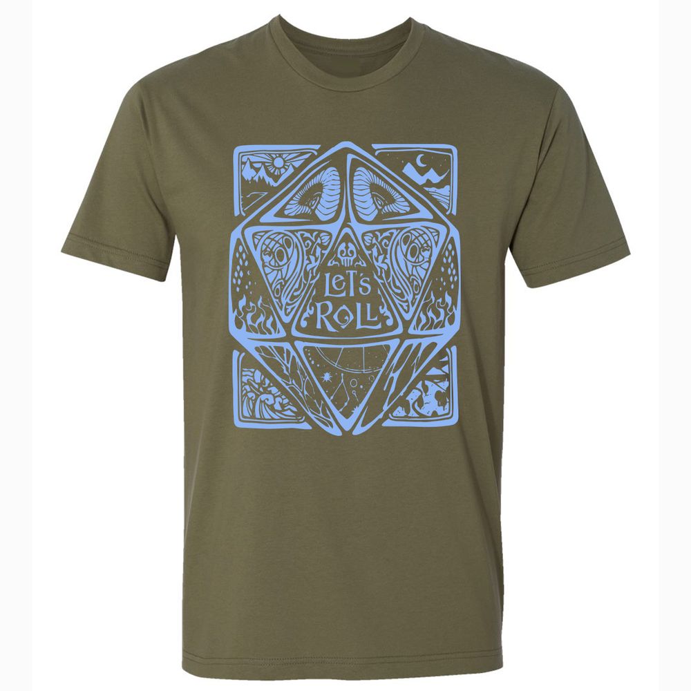 Let's Roll Premium Unisex T-Shirt - Military Green - 5
