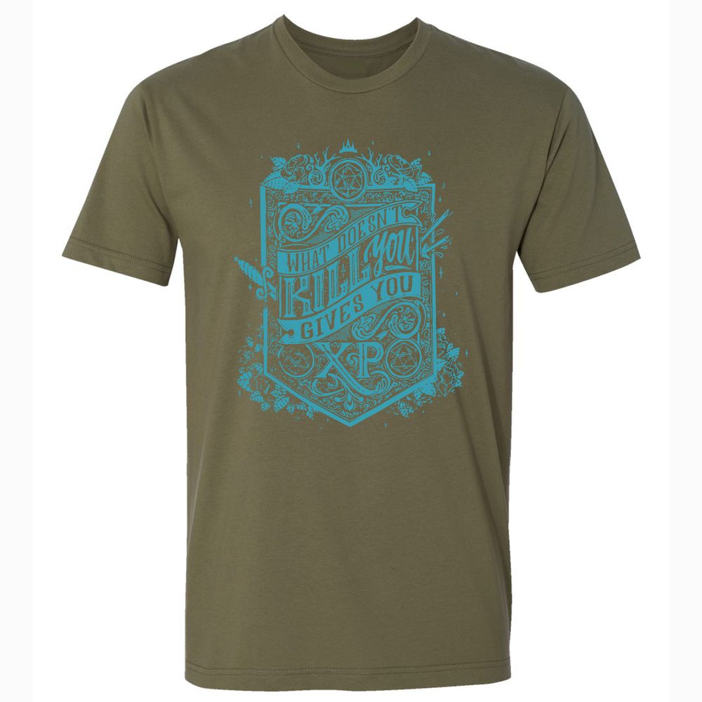 What Doesn't Kill You Gives You XP Premium Unisex T-Shirt - Military Green - 5