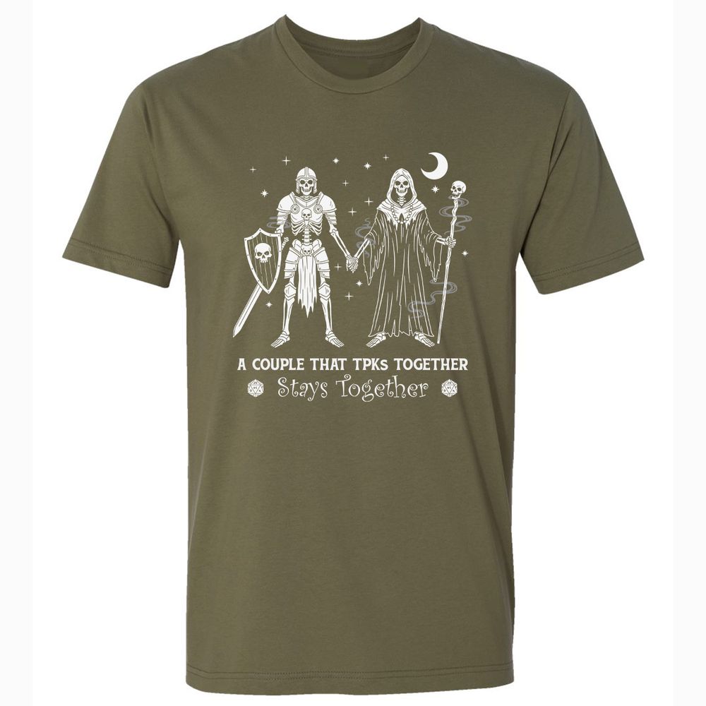 TPK Love – Skeleton Couple - Military Green - 5