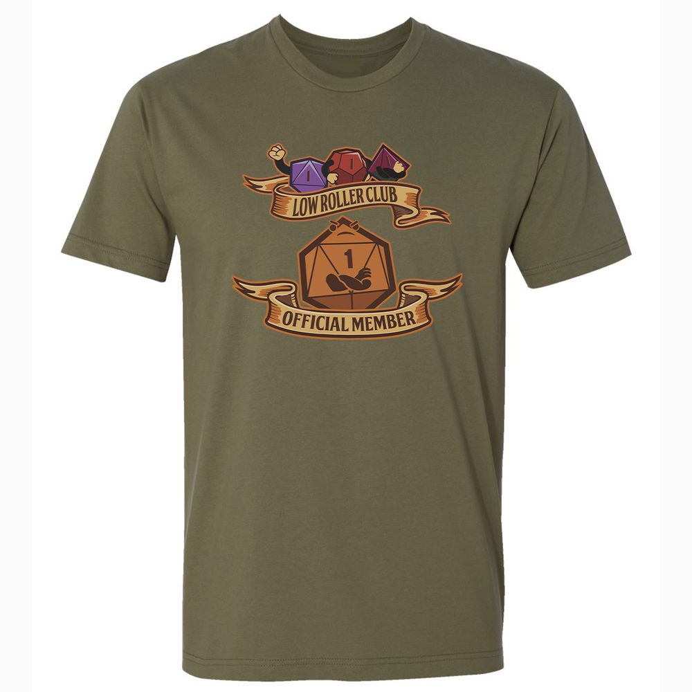 Low Roller Club Premium Unisex T-Shirt - Military Green - 5