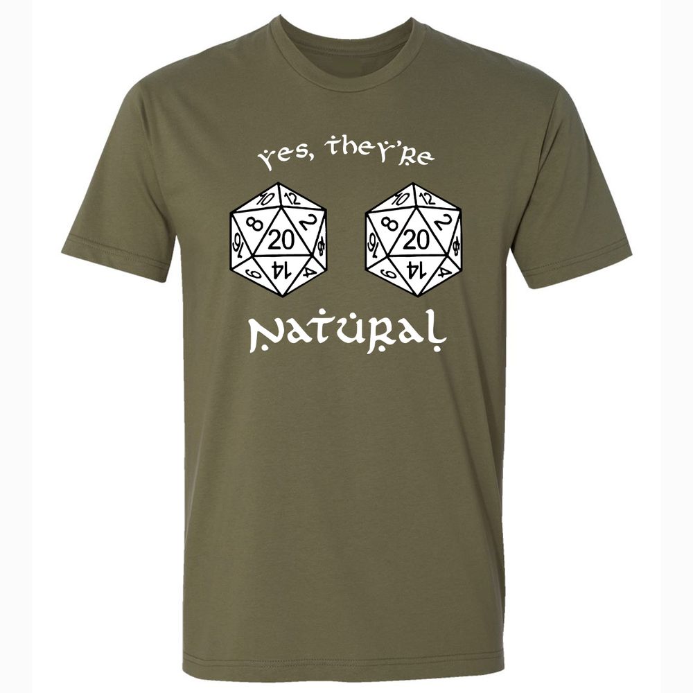They Are Natural Premium Unisex T-Shirt - Military Green - 5