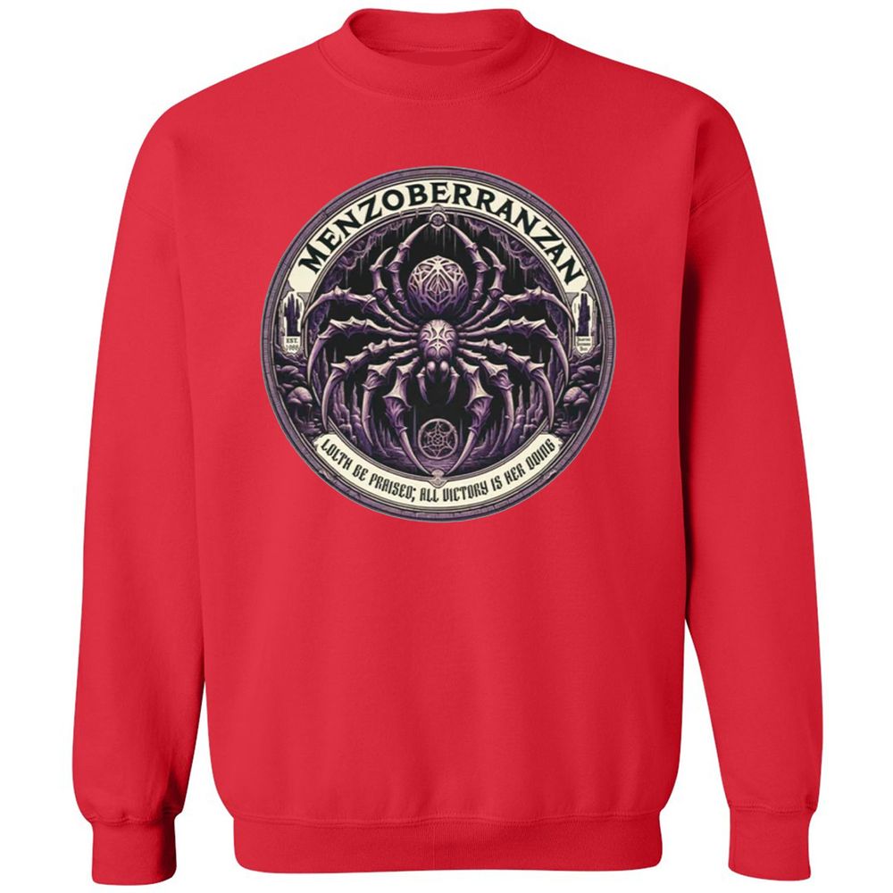 Menzoberranzan Lolth Be Praised Classic Unisex Sweatshirt - Red - 5