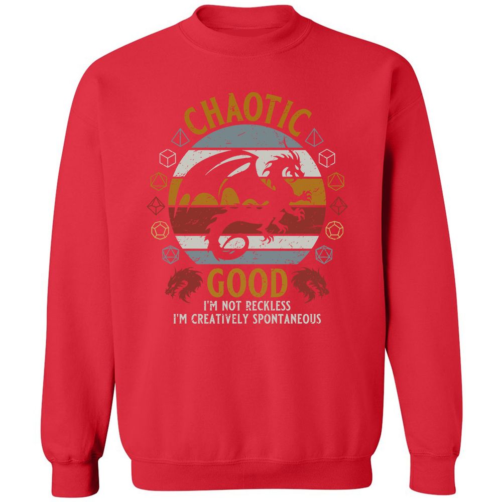 Chaotic Good Classic Unisex Sweatshirt - Red - 5