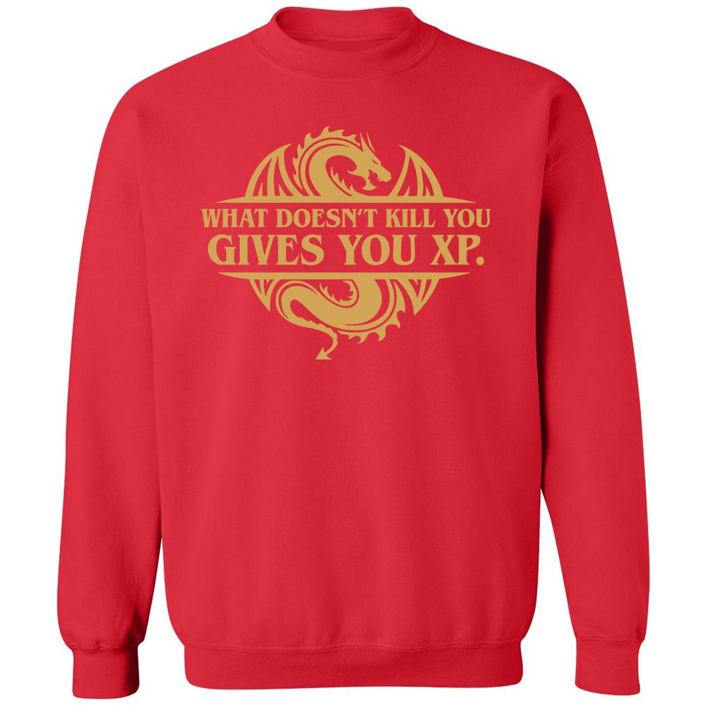 What Doesn't Kill You Gives You XP Classic Unisex Sweatshirt - Red - 5