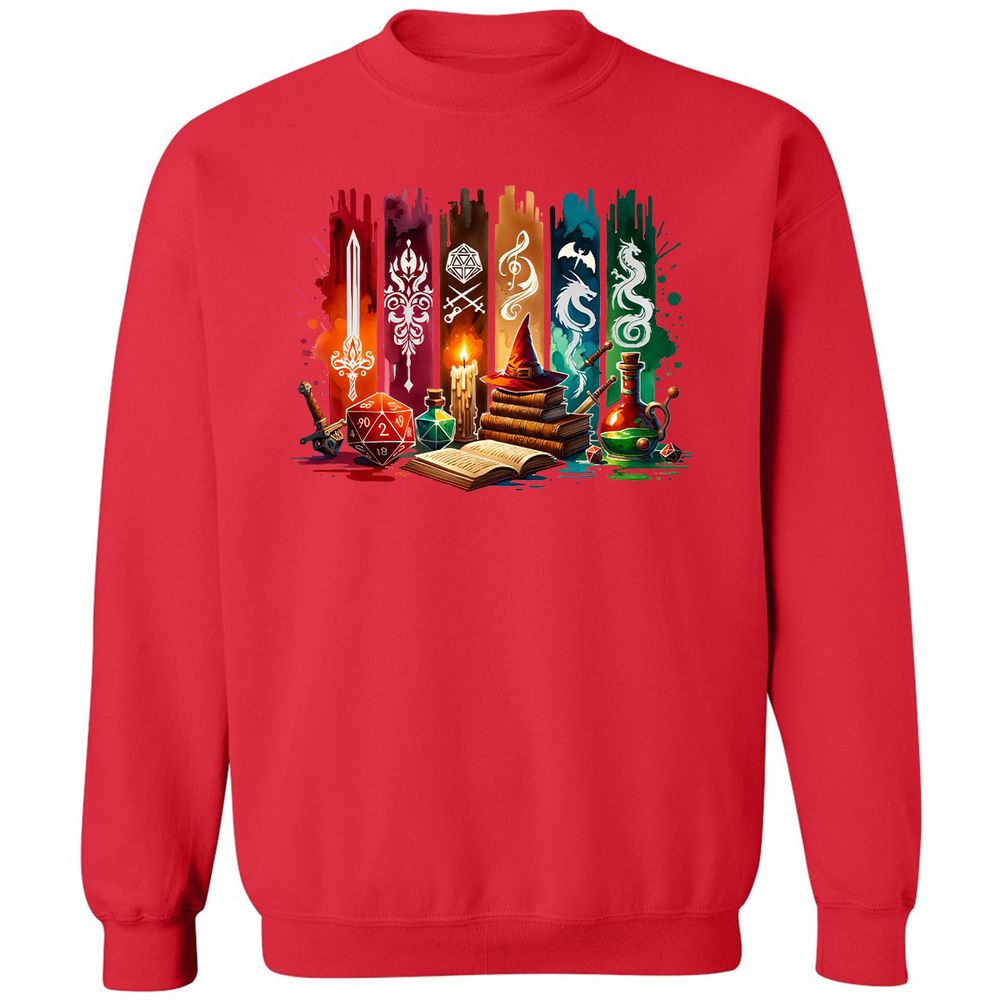 DnD Classes Classic Unisex Sweatshirt - Red - 5