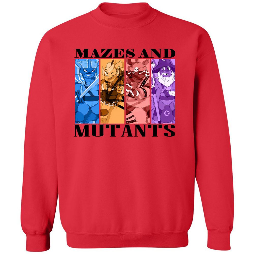 Mazes & Mutants Classic Unisex Sweatshirt - Red - 5