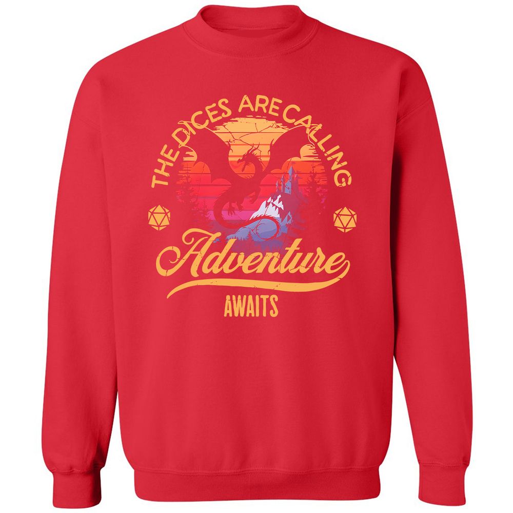 The Dices Are Calling Classic Unisex Sweatshirt - Red - 5