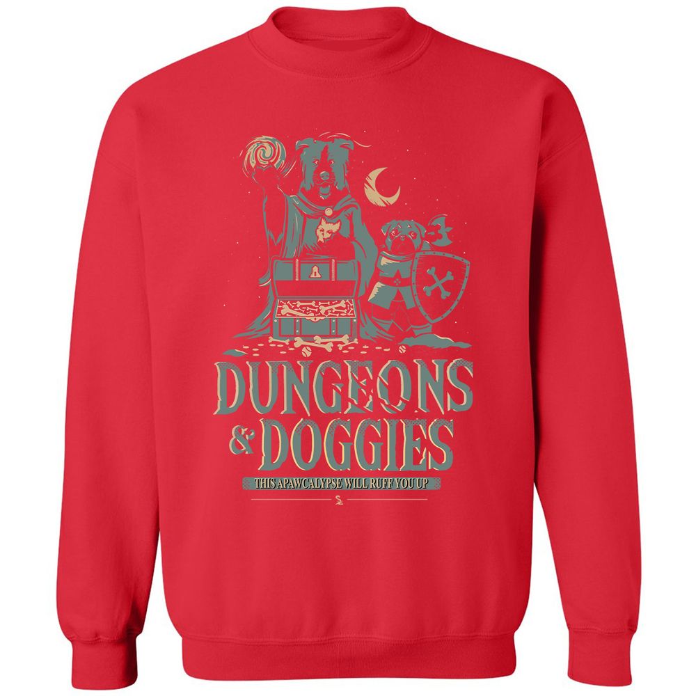 Dungeons & Doggies Classic Unisex Sweatshirt - Red - 5