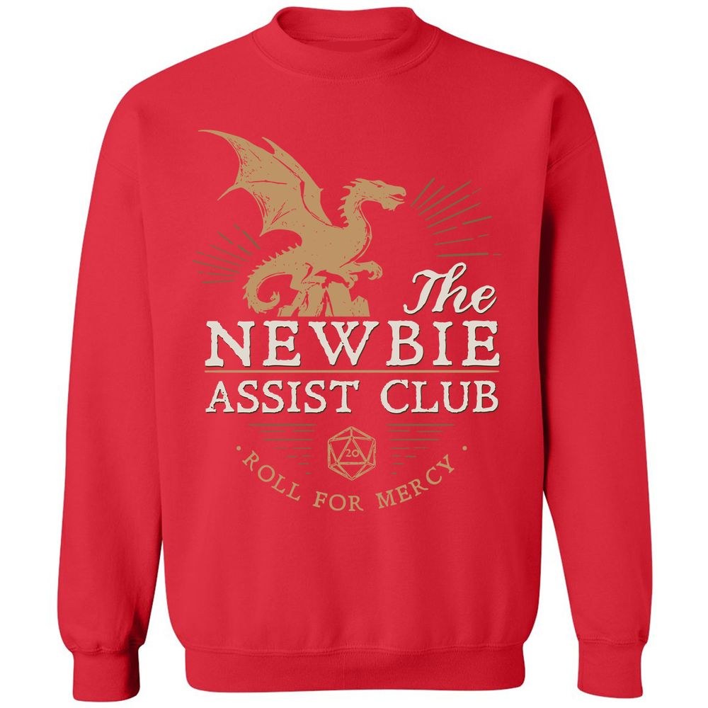 The Newbie Assist Club Classic Unisex Sweatshirt - Red - 5