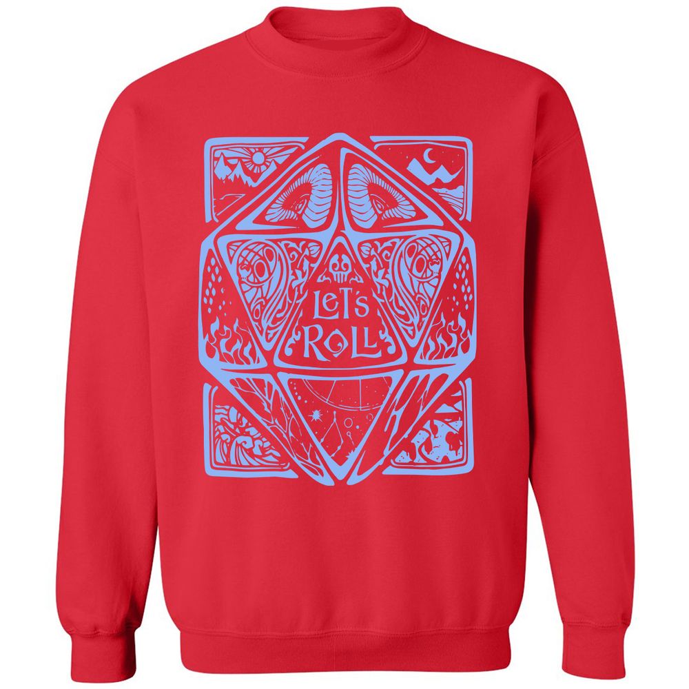 Let's Roll Classic Unisex Sweatshirt - Red - 5