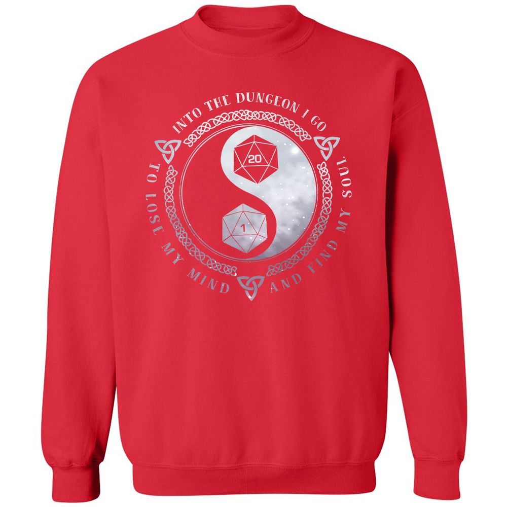 Into The Dungeon I Go Classic Unisex Sweatshirt - Red - 5