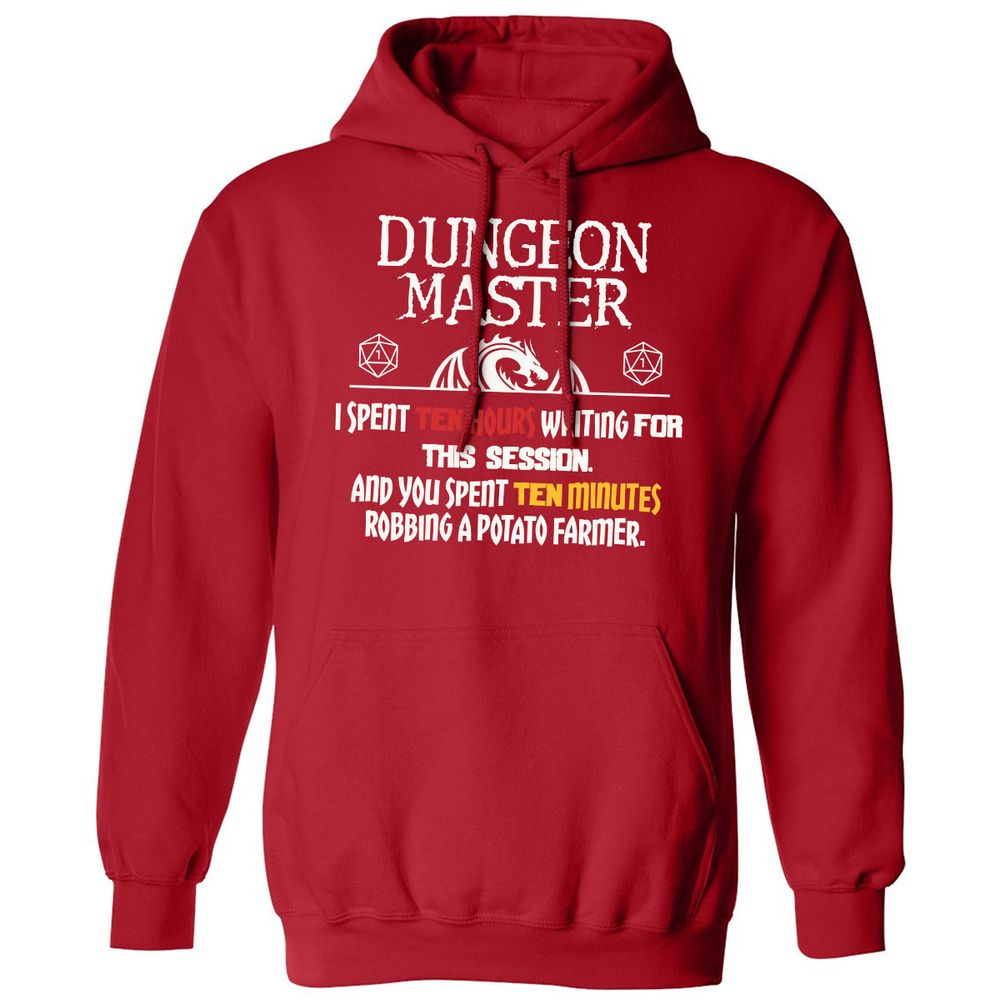Dungeon Master Chaos Meme Classic Unisex Hoodie - Red - 5