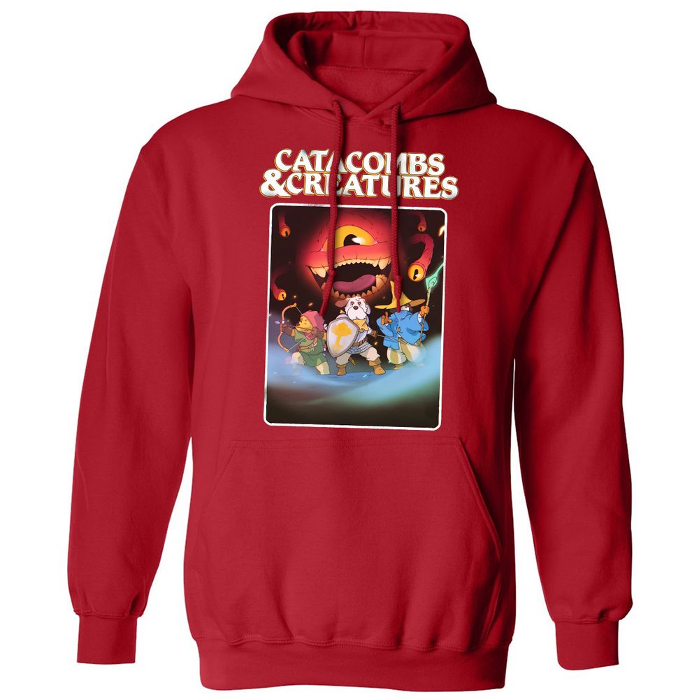 Catacombs & Creatures Classic Unisex Hoodie - Red - 5