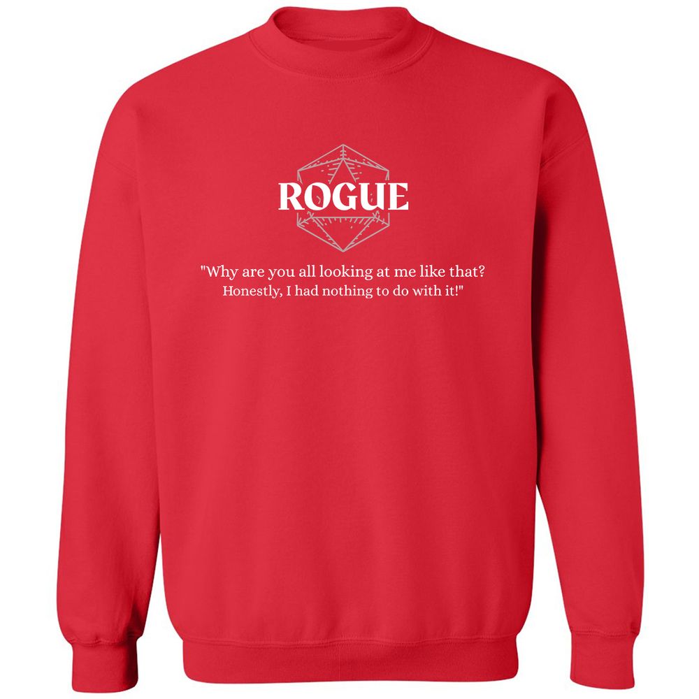 Rogue – Why Are You All Looking At Me Like That Classic Unisex Sweatshirt - Red - 5