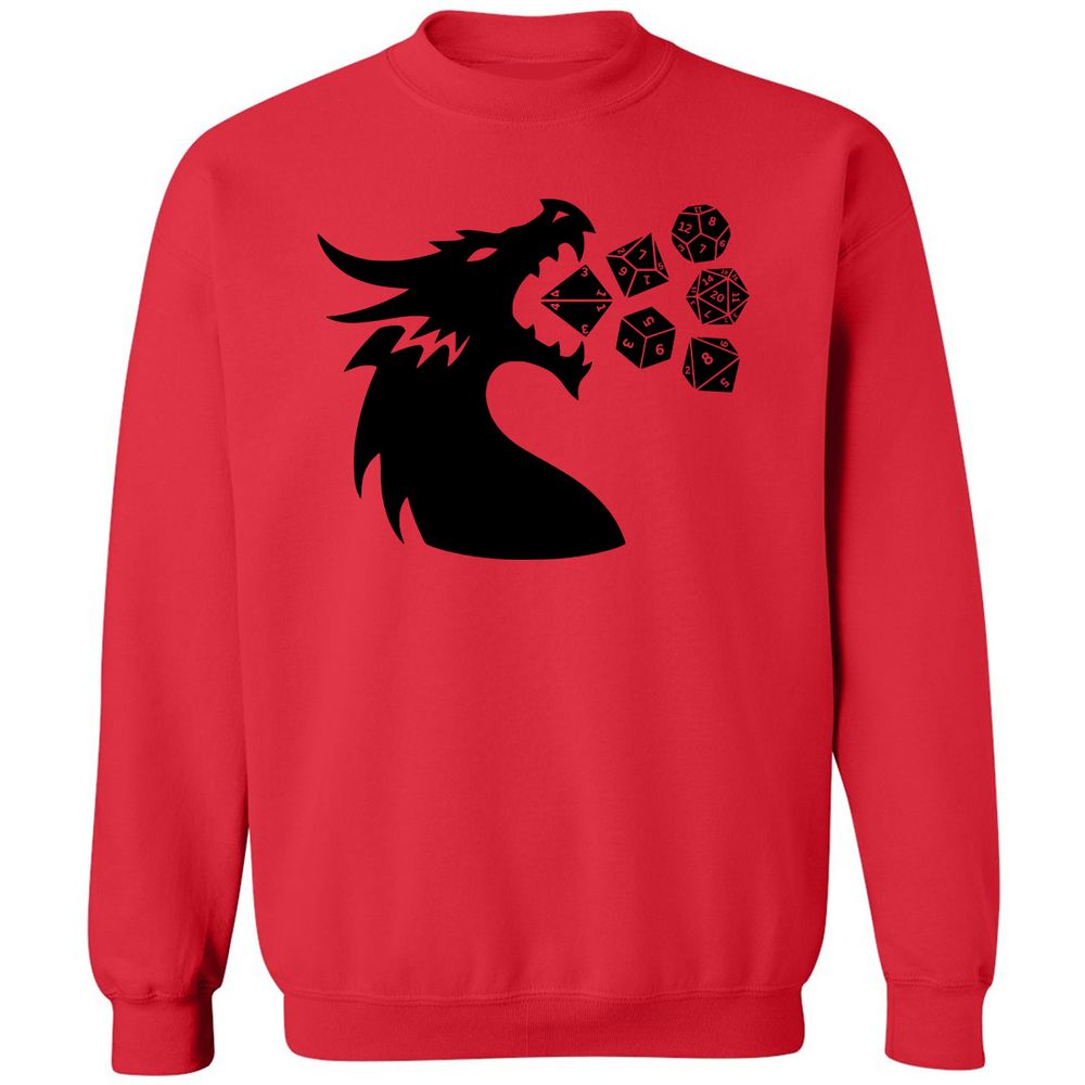 Pac And Dragon Classic Unisex Sweatshirt - Red - 5