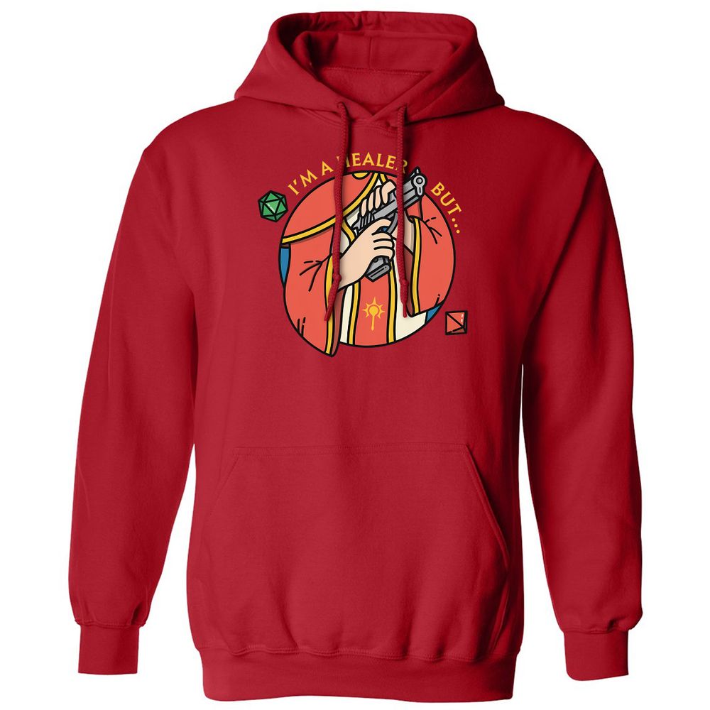 I'm A Healer But Classic Unisex Hoodie - Red - 5