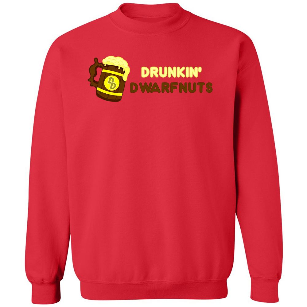 Drunkin' Dwartnuts Classic Unisex Sweatshirt - Red - 5