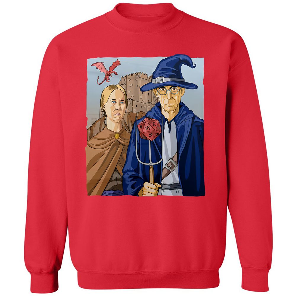 DnD Gothic Classic Unisex Sweatshirt - Red - 5