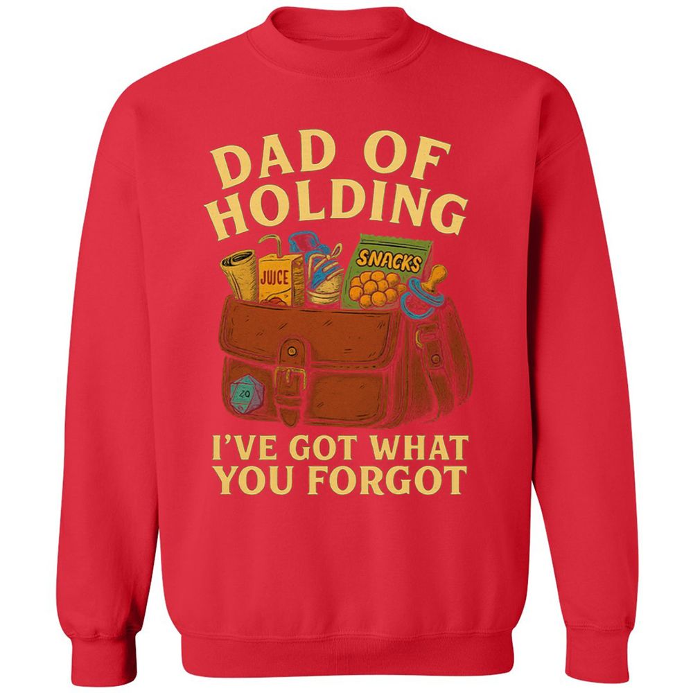 Dad Of Holding Classic Unisex Sweatshirt - Red - 5