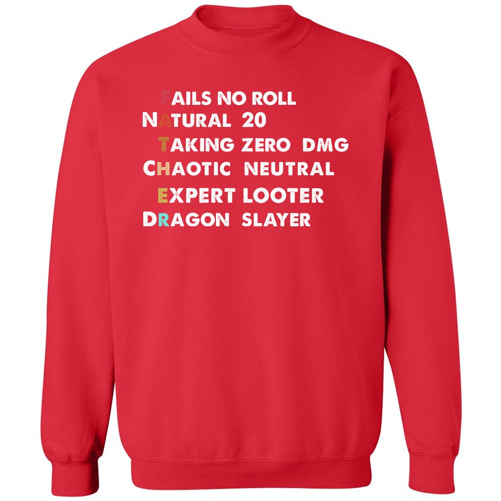Father D&D Classic Unisex Sweatshirt - Red - 5