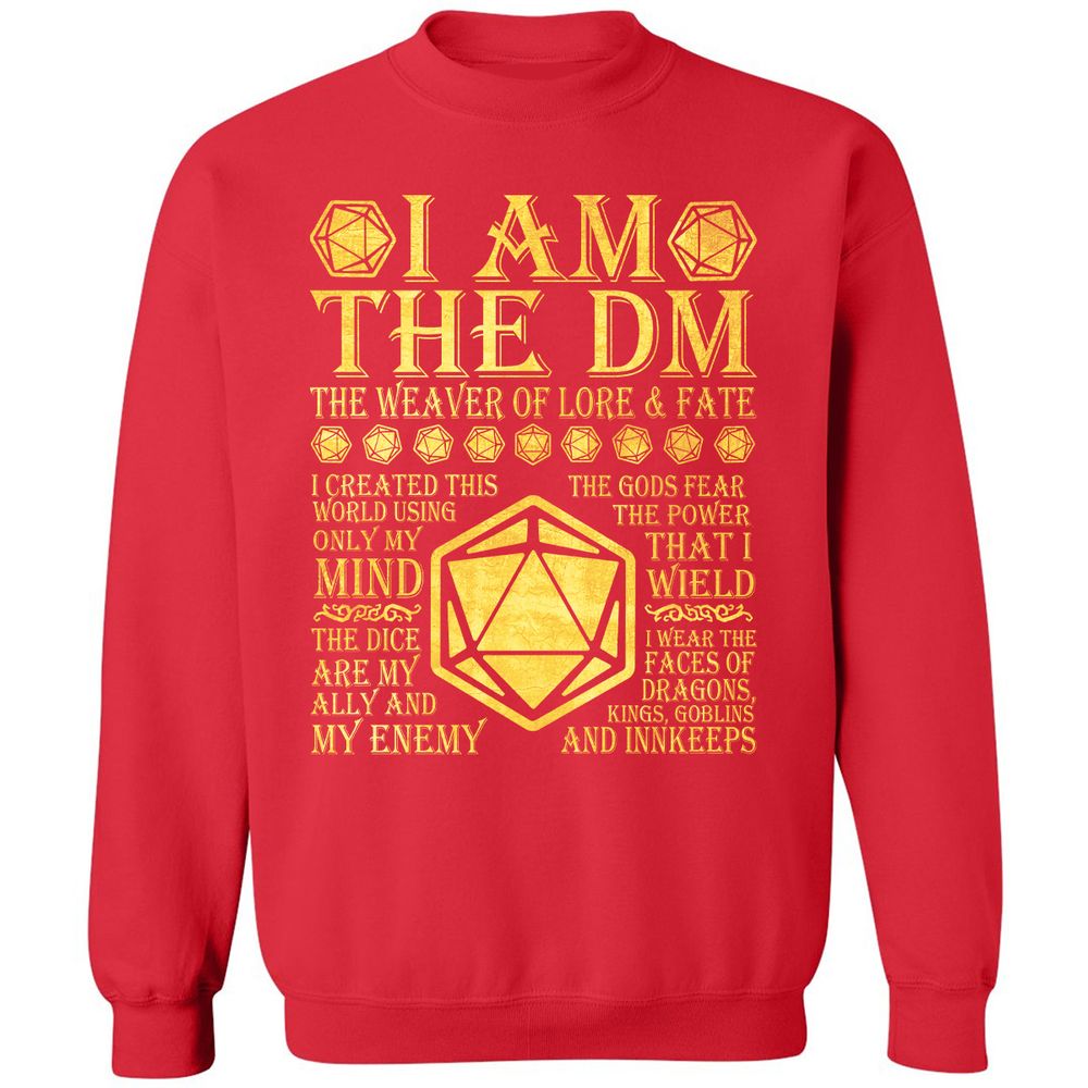 I Am The DM Classic Unisex Sweatshirt - Red - 5