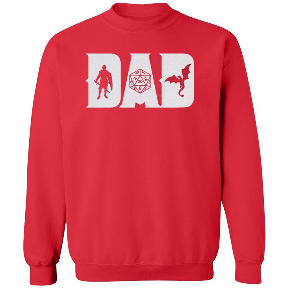 Dad Fathers Day Classic Unisex Sweatshirt - Red - 5