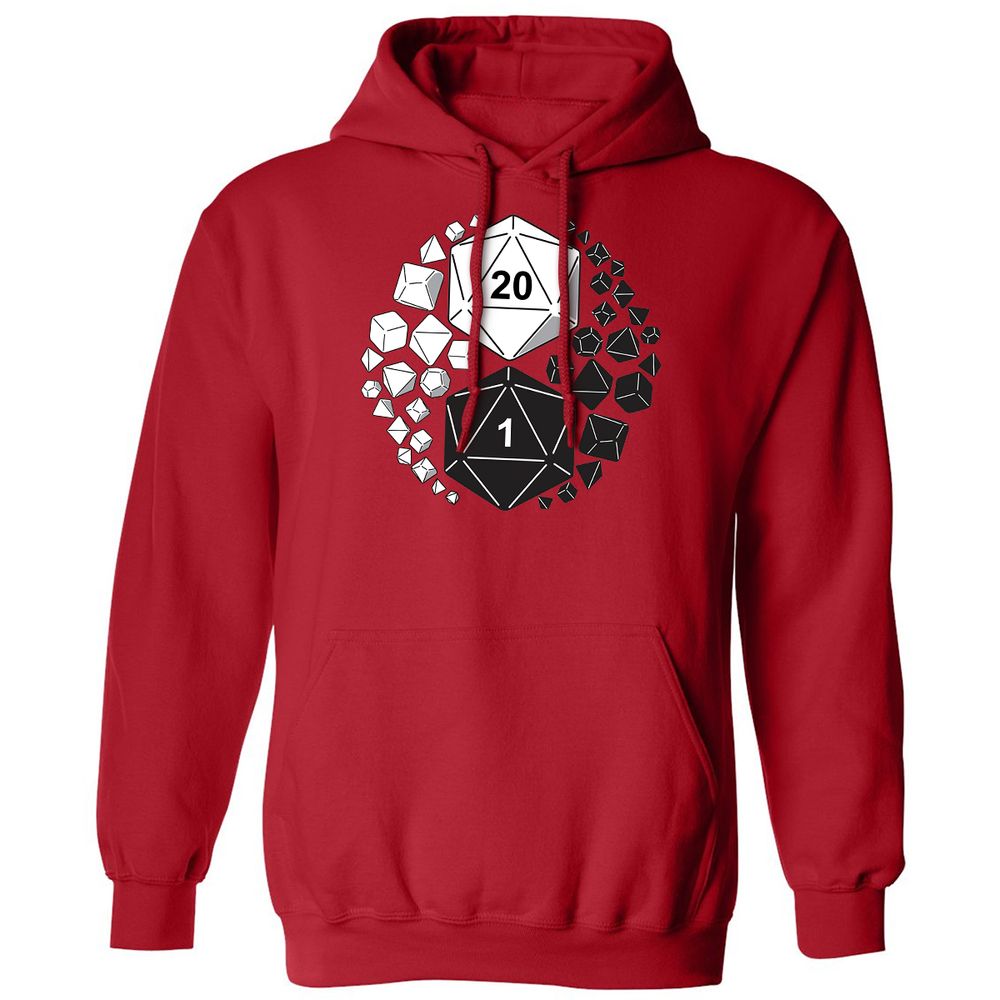 Gaming Yin Yang Classic Unisex Hoodie - Red - 5
