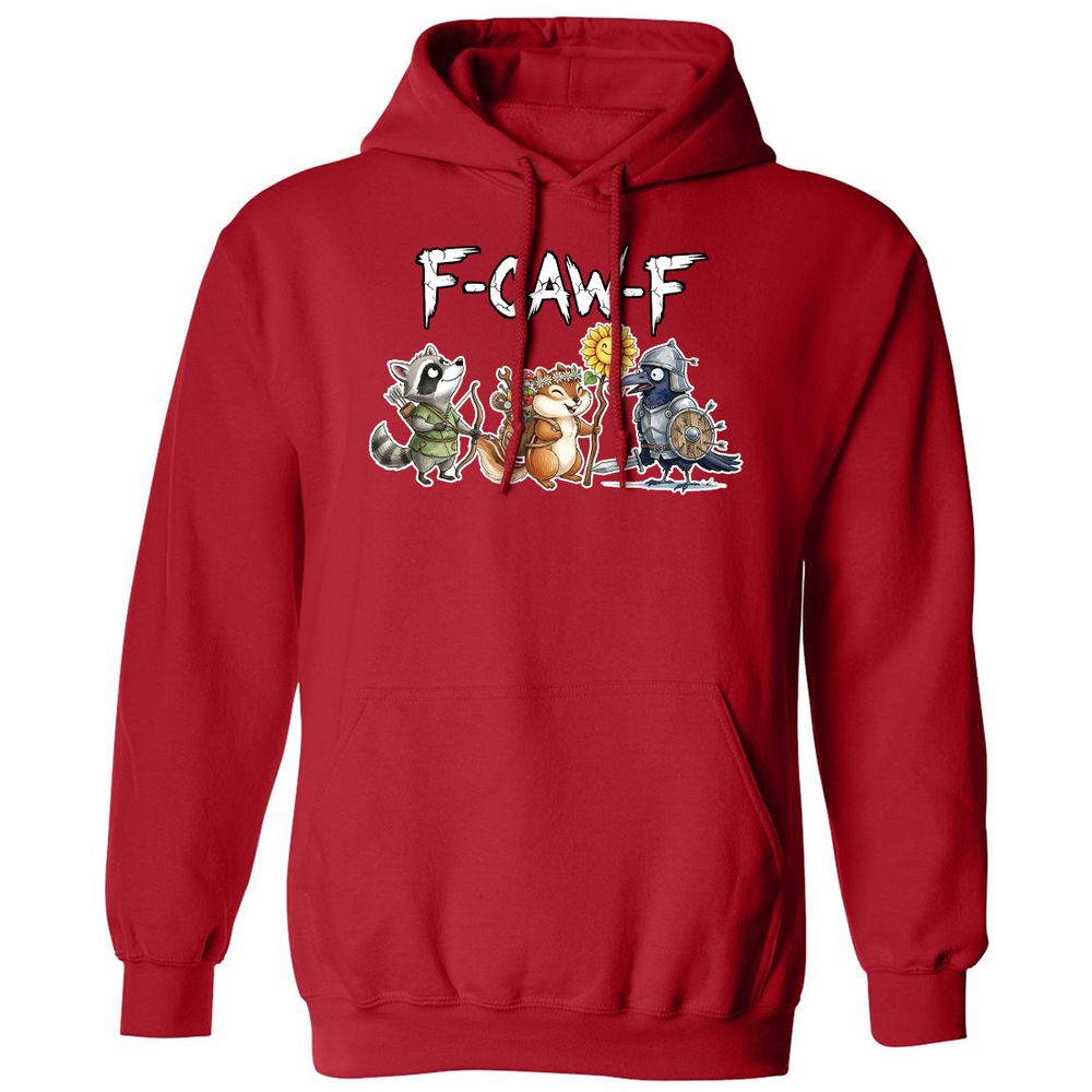 F-CAW-F Adventuring party Classic Unisex Hoodie - Red - 5