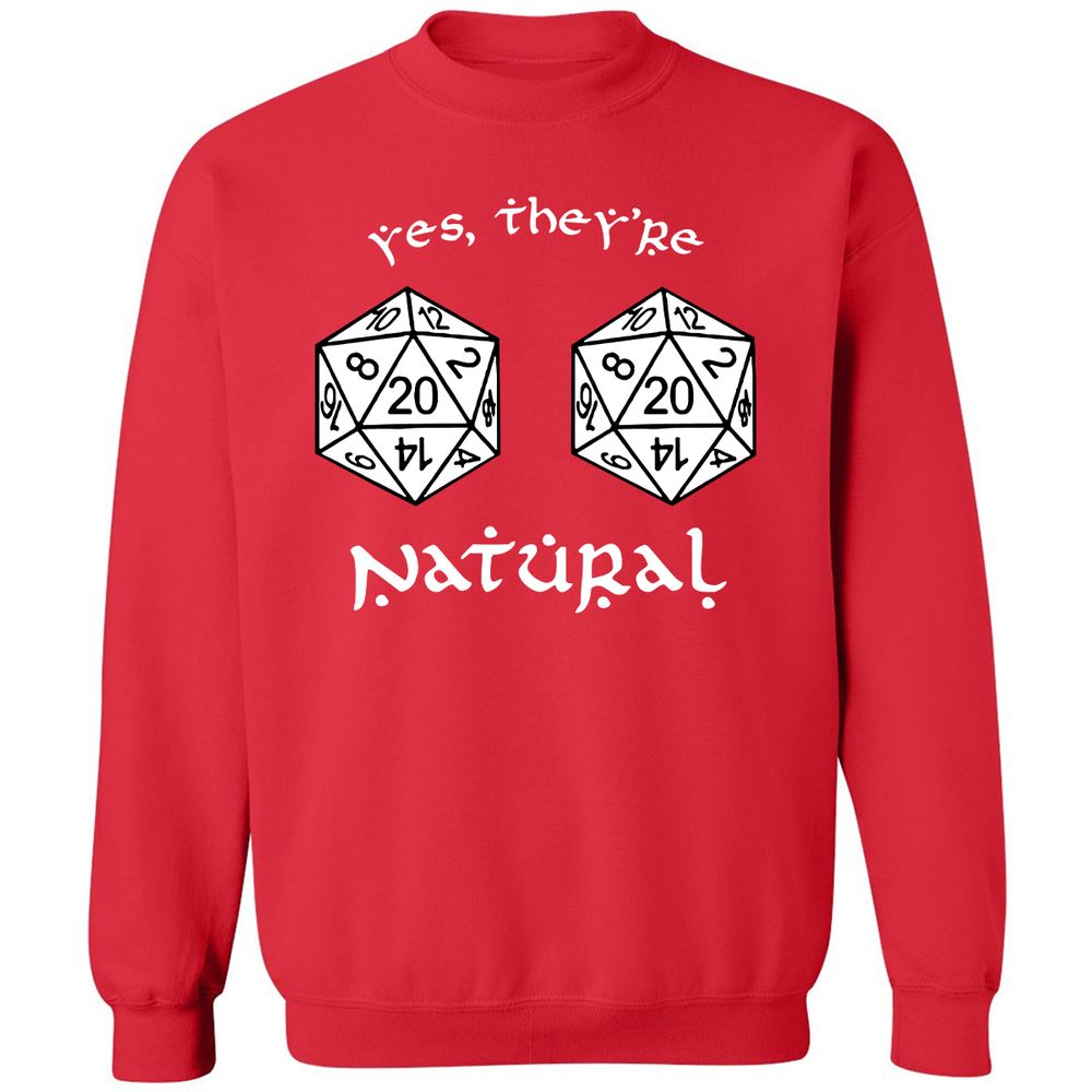 They Are Natural Classic Unisex Sweatshirt - Red - 5