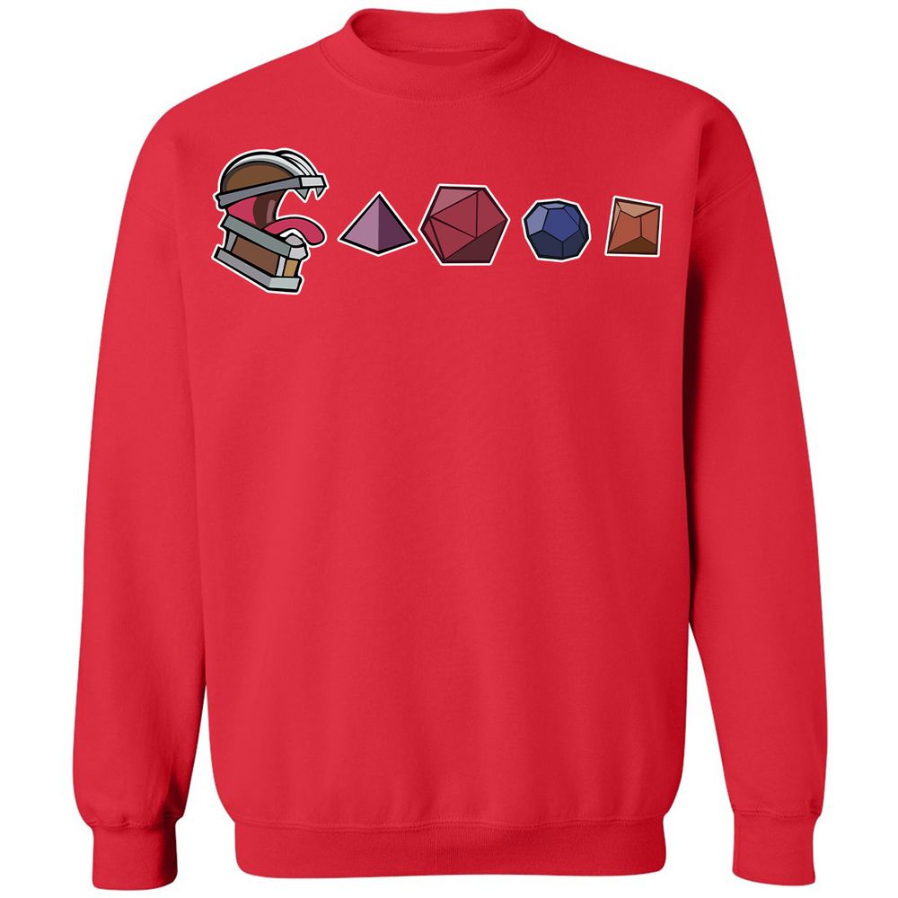 Mimic And Dices Classic Unisex Sweatshirt - Red - 5