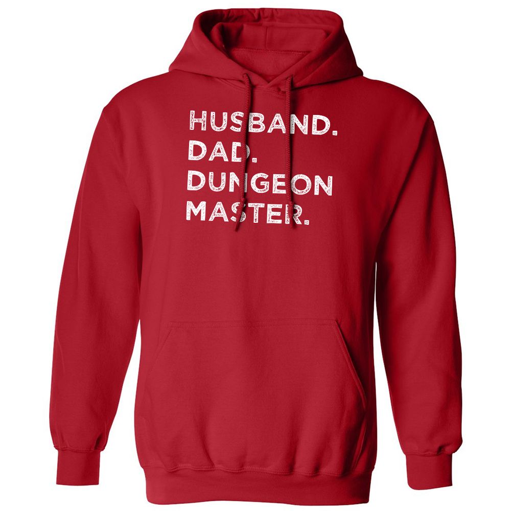 Husband Dad Dungeon Master Classic Unisex Hoodie - Red - 5