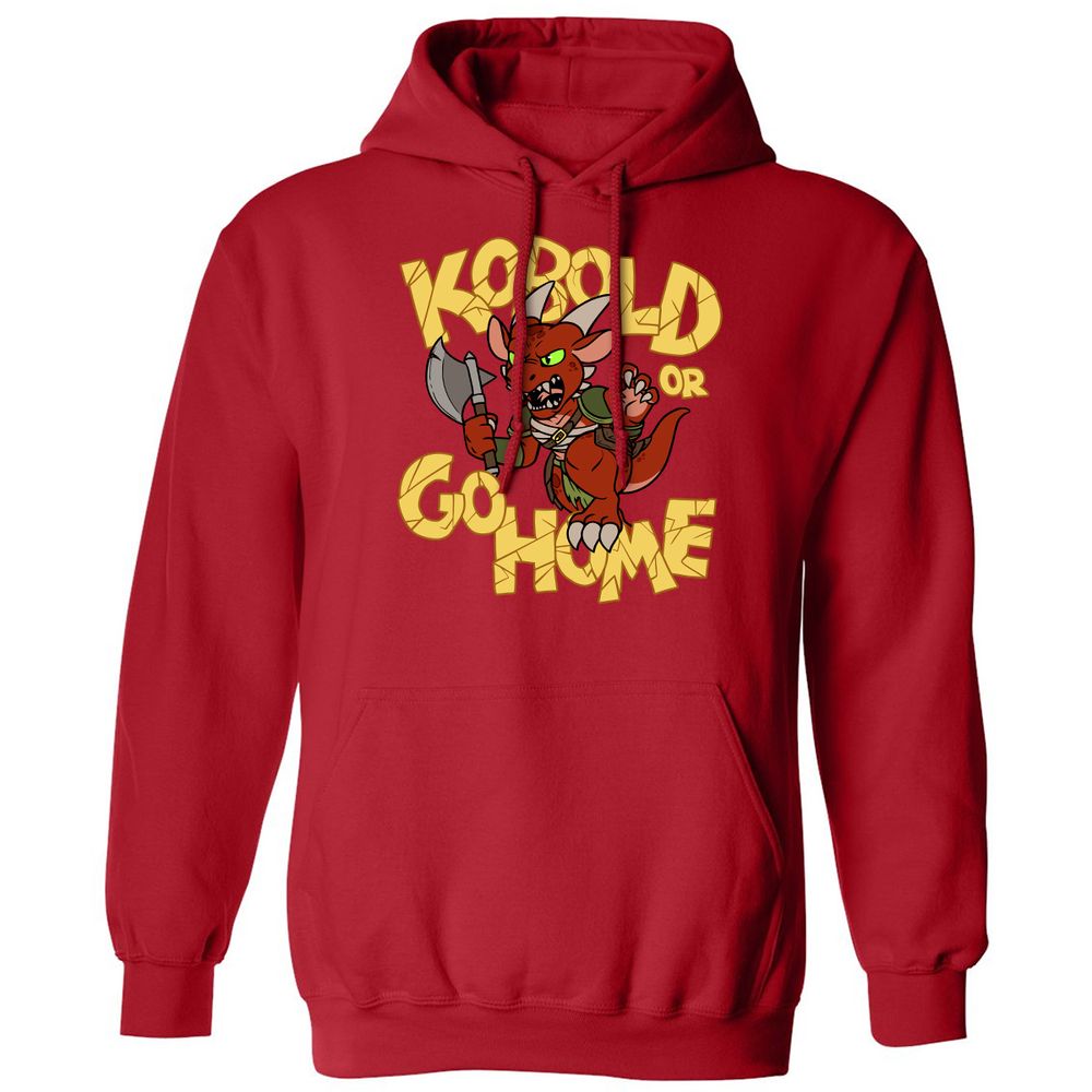 Kobold Or Go Home Classic Unisex Hoodie - Red - 5
