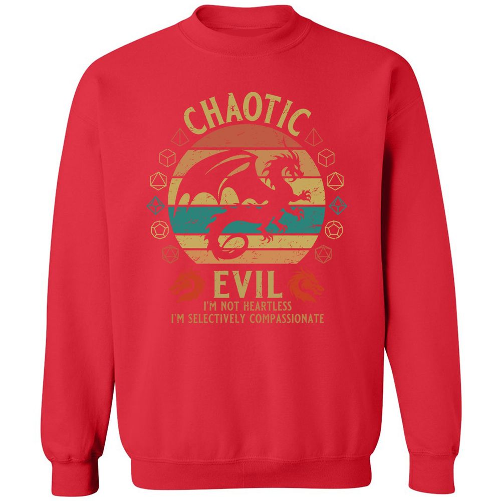 Chaotic Evil Classic Unisex Sweatshirt - Red - 5