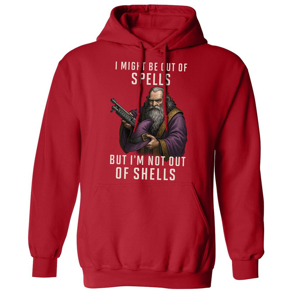 Not Out Of Shells Classic Unisex Hoodie - Red - 5