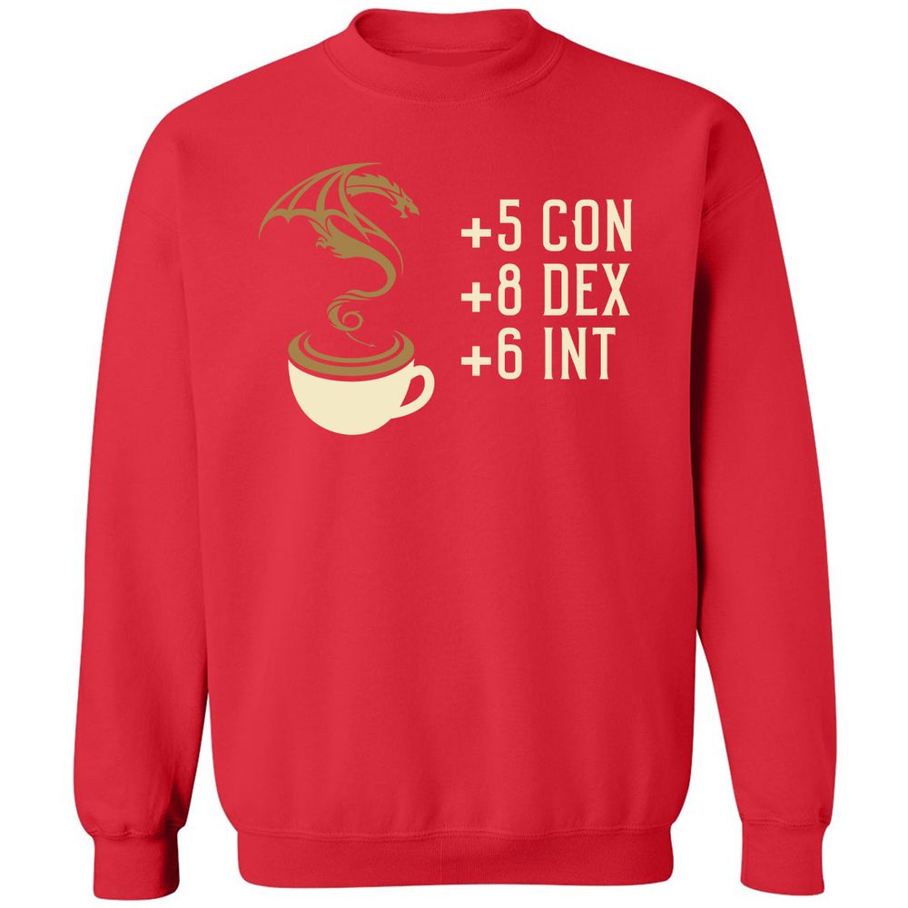 Coffee Dragon Classic Unisex Sweatshirt - Red - 5