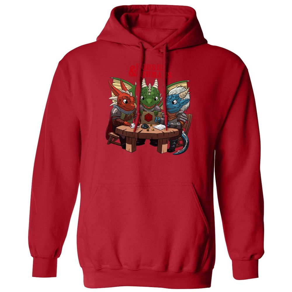 Houses & Humans Classic Unisex Hoodie - Red - 5
