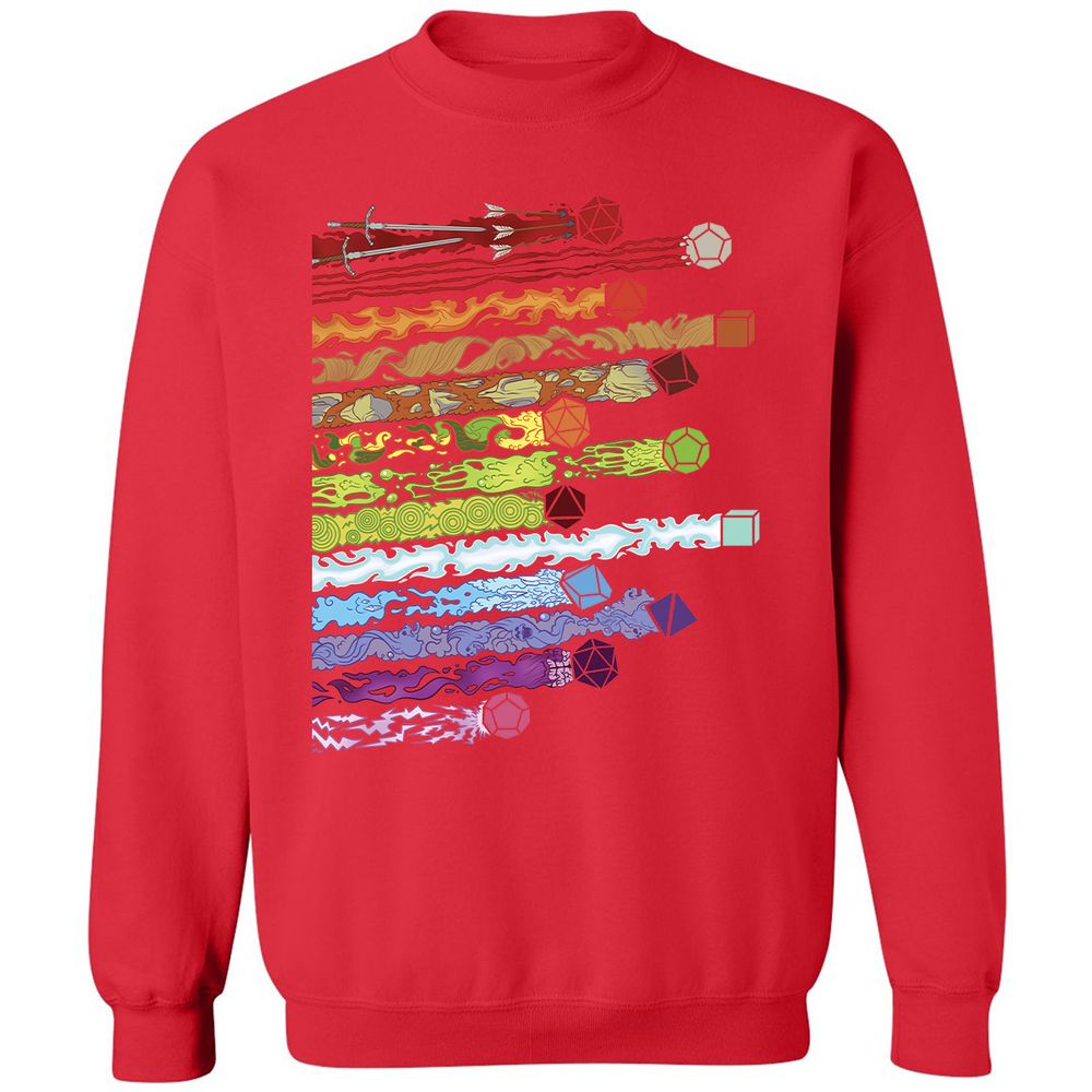 Damage Dices Classic Unisex Sweatshirt - Red - 5
