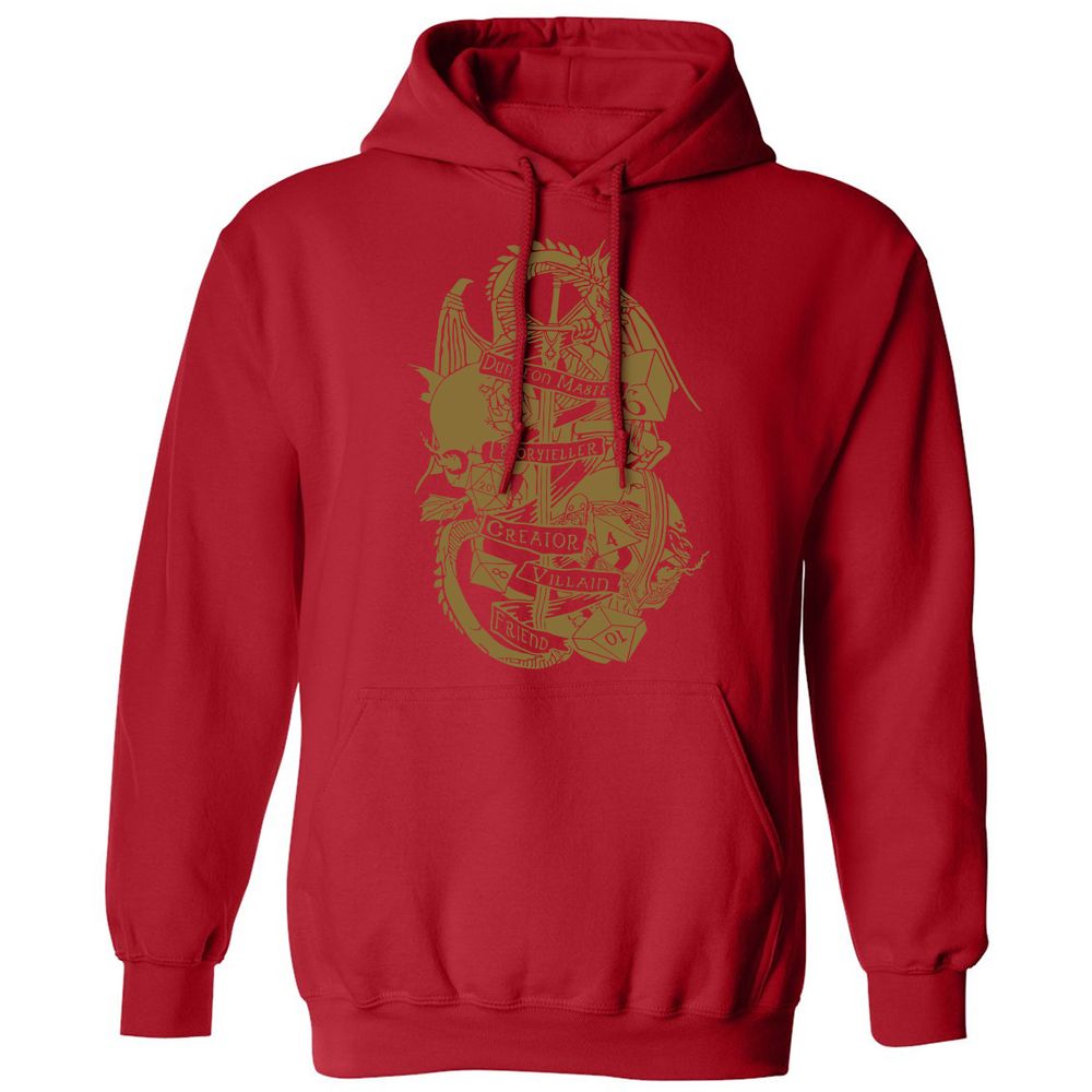 Dungeon Master Dragon Classic Unisex Hoodie - Red - 5