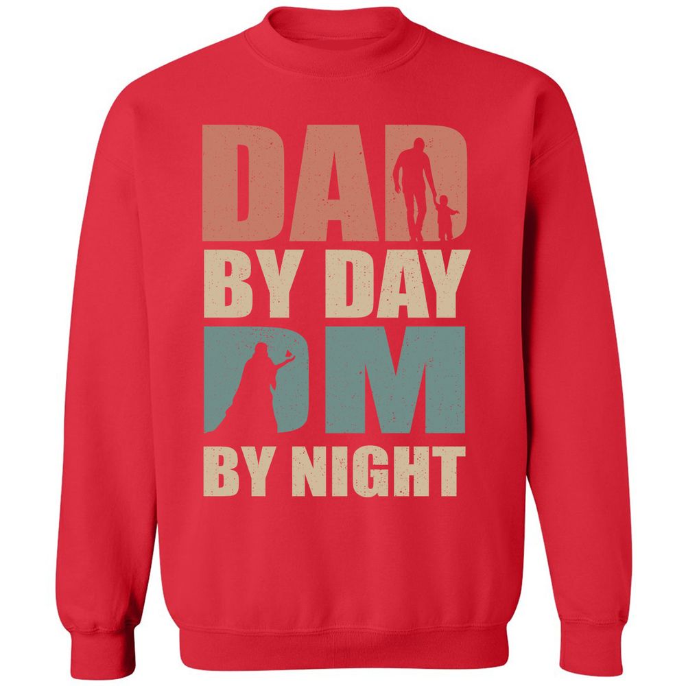 Dad By Day DM By Night - Red - 5