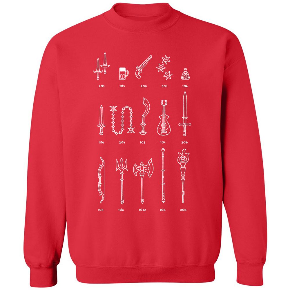 Damage Dealer RPG Classic Unisex Sweatshirt - Red - 5