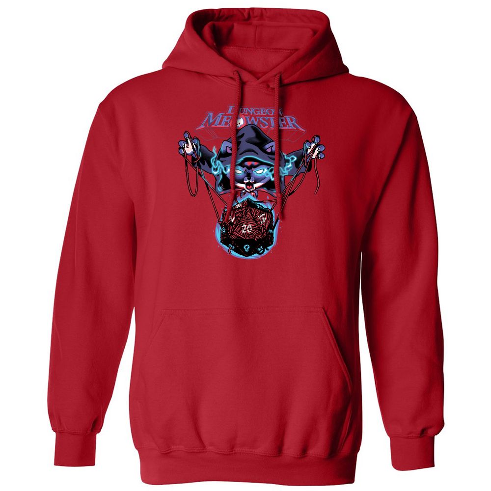 Dungeon Meowster Classic Unisex Hoodie - Red - 5