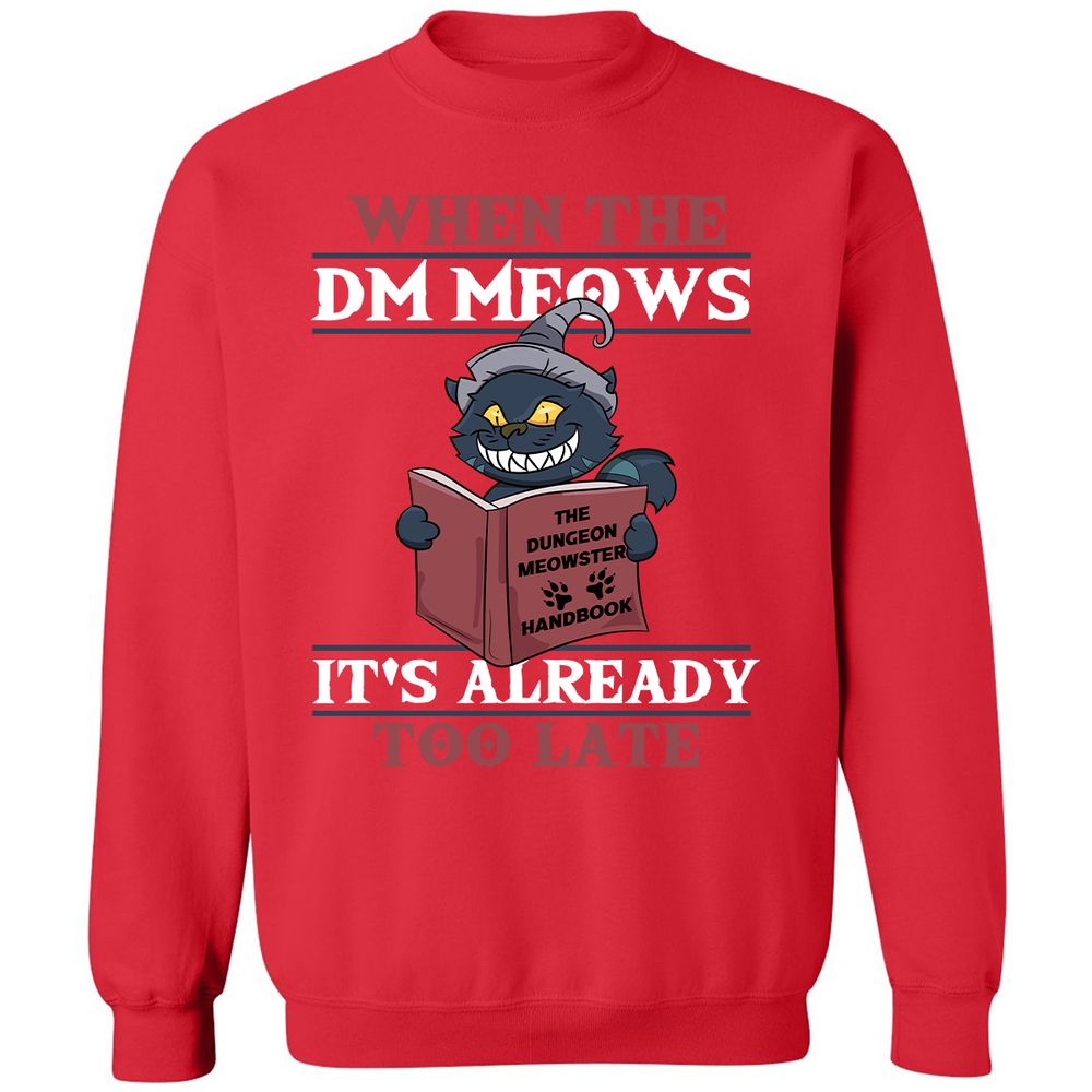 When The DM Meow Classic Unisex Sweatshirt - Red - 5