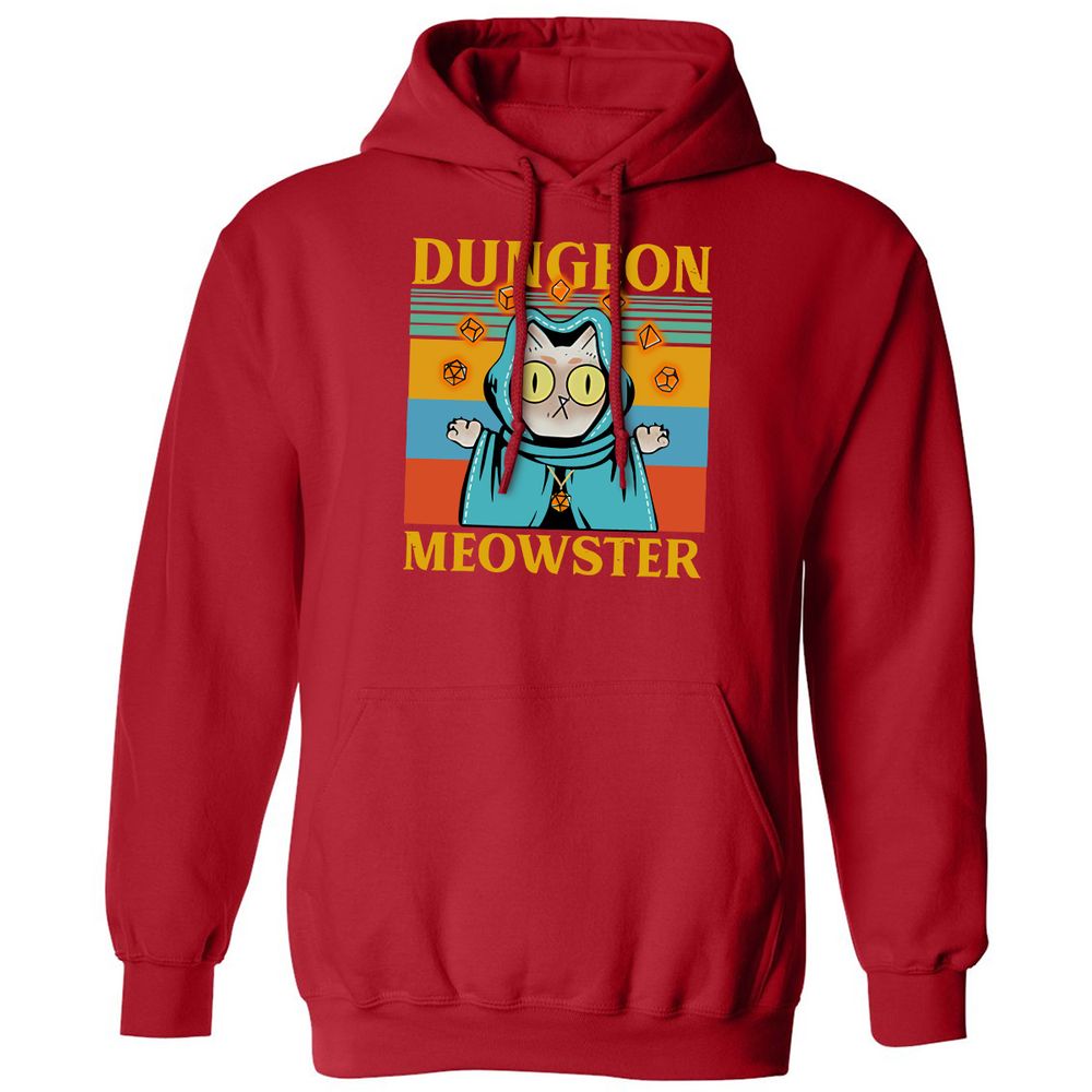 Dungeon Meowster Classic Unisex Hoodie - Red - 5