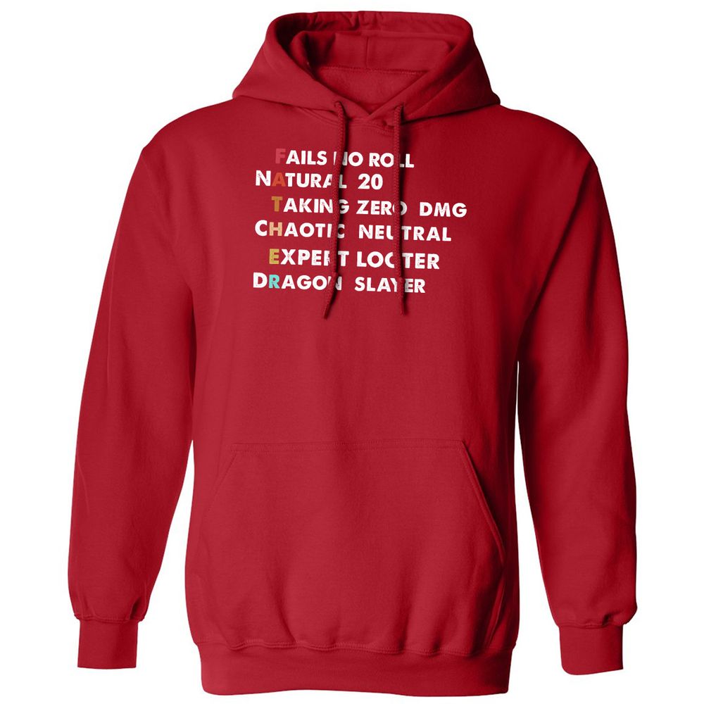 Father D&D Classic Unisex Hoodie - Red - 5