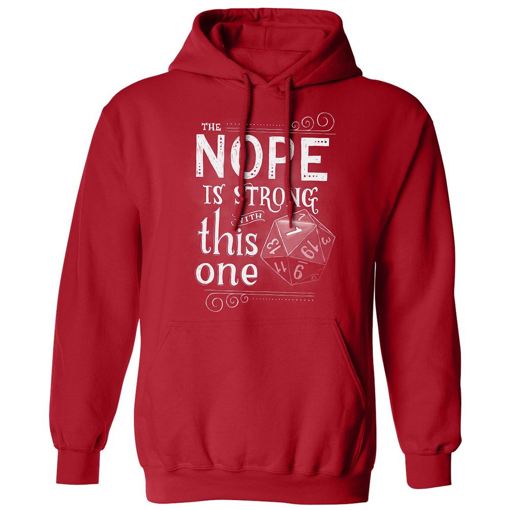 The NOPE is Strong with This One Classic Unisex Hoodie - Red - 5