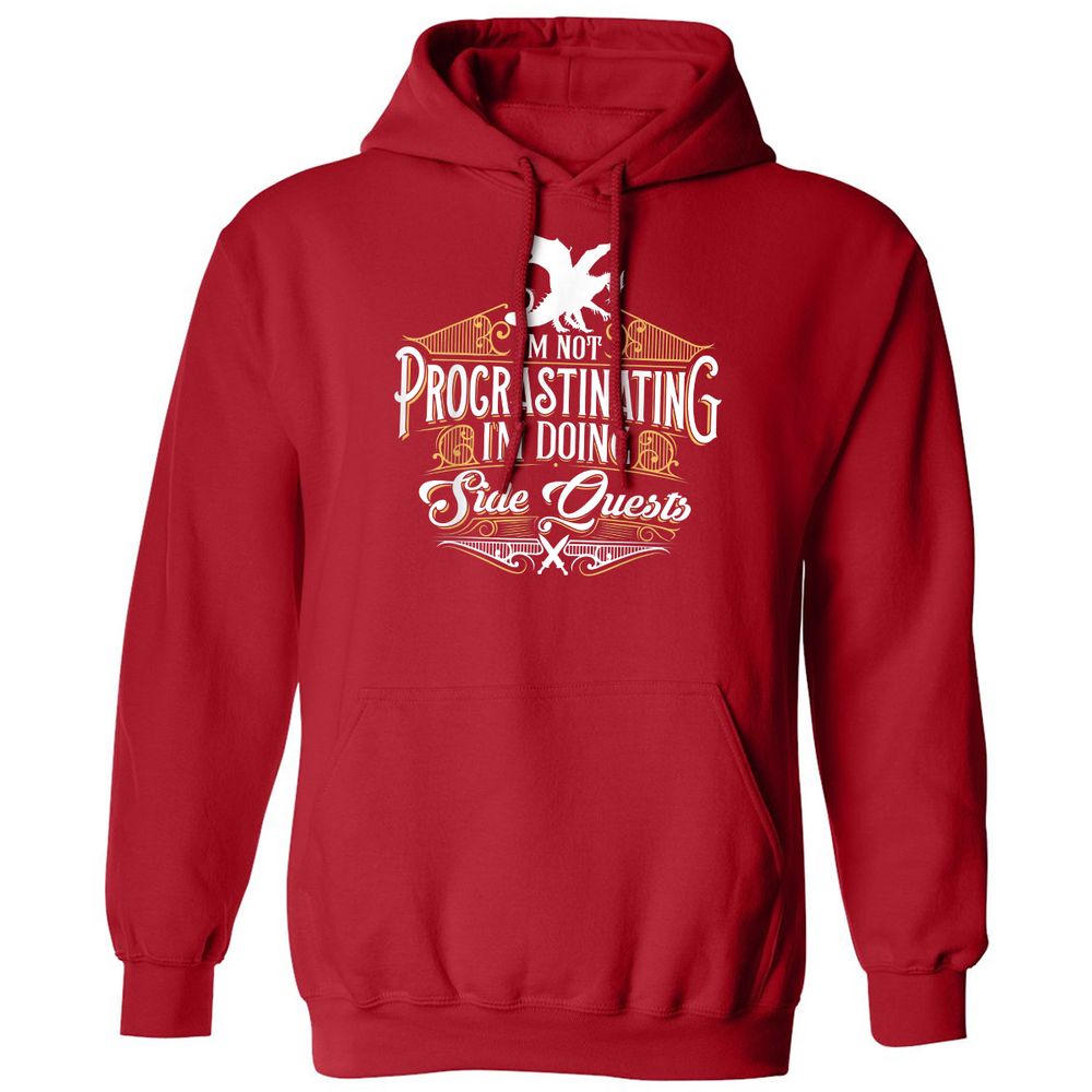 I'm Doing Side Quests Classic Unisex Hoodie - Red - 5