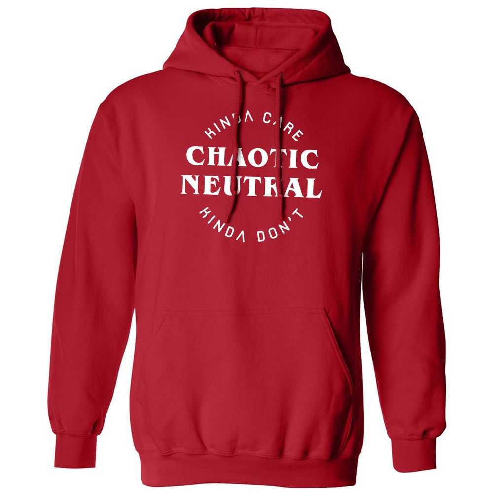 Chaotic Neutral Classic Unisex Hoodie - Red - 5