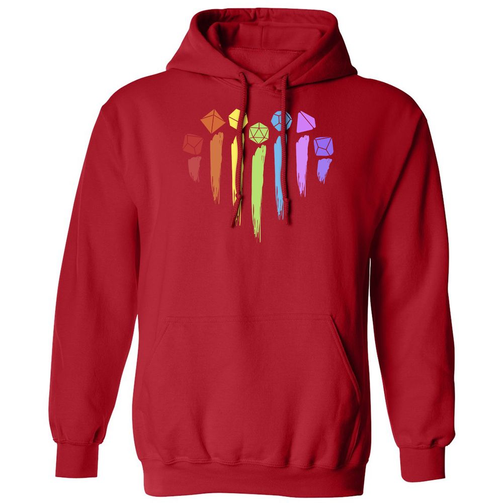 Dice Rainbow Heart Shape - Red - 5
